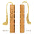 Buddha Quote What We Think We Become Engraved Handmade Wooden Bookmark - Made in the USA