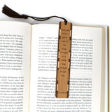 C.S. Lewis Quote "Long Book Large Cup Of Tea" Handmade Engraved Wooden Bookmark - Made in the USA