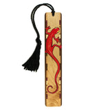 Newt Red eft Terrestrial Juvenile Salamander by Christi Sobel Handmade Wooden Bookmark - Made in the USA