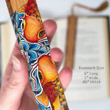 Koi Japanese Fish by Christi Sobel Handmade Wooden Bookmark - Made in the USA