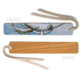 Narwhal Whales by Christi Sobel Handmade Wooden Bookmark - Made in the USA