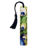 Peacock by Christi Sobel Handmade Wooden Bookmark - Made in the USA