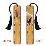 Cedar Waxwing Bird (Double Sided) Handmade Wooden Bookmark - Made in the USA