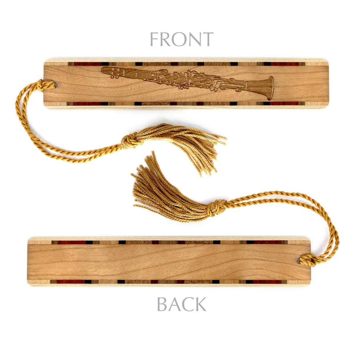 Piano Keyboard Engraved Wooden Bookmark Handmade - Made In The USA...