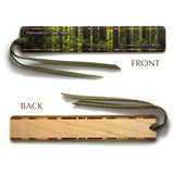 Friendship Quote with Forest Photograph by Mike DeCesare Handmade Wooden Bookmark - Made in the USA