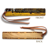 Winnie The Pooh Quote with Photograph by Mike DeCesare "Warm Prairie Days" Handmade Wooden Bookmark - Made in the USA