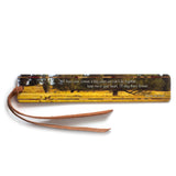 Winnie The Pooh Quote with Photograph by Mike DeCesare "Warm Prairie Days" Handmade Wooden Bookmark - Made in the USA