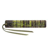 Friendship Quote with Forest Photograph by Mike DeCesare Handmade Wooden Bookmark - Made in the USA
