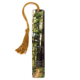 Forest Path with William Faulkner Quote on Handmade Wooden Bookmark - Made in the USA