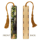 Forest Path with William Faulkner Quote on Handmade Wooden Bookmark - Made in the USA