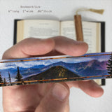 Mountain Range Photograph by Mike DeCesare Handmade Wooden Bookmark - Made in the USA