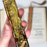 John Muir Woodlands Quote Photograph by Mike DeCesare Handmade Wooden Bookmark - Made in the USA