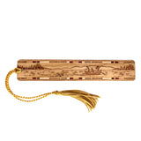 Drift Boat Fishing Handmade Laser Engraved Wooden Bookmark - Made in the USA
