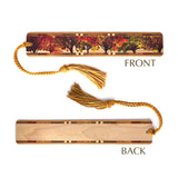 Fall Lineup Autumn Trees Handmade Wooden Bookmark - Made in the USA