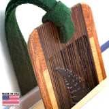 Sword Fern Engraved with added Color Handmade Wooden Bookmark - Made in the USA