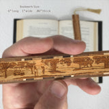 Golfers Handmade Engraved Wooden Bookmark- Made in the USA