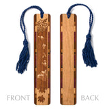 Hawaiian Islands Handmade Engraved Wooden Bookmark - Made in the USA