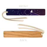 Dreamer Night Sky Stars by Julia Hill Handmade Wooden Bookmark- Made in the USA