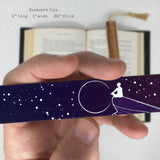 Dreamer Night Sky Stars by Julia Hill Handmade Wooden Bookmark- Made in the USA