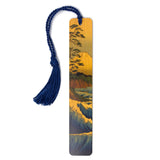 Mount Fuji Japanese Art by Hokusai Handmade Wooden Bookmark - Made in the USA