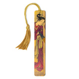 Japanese Woman in Kimono Handmade Wooden Bookmark - Made in the USA