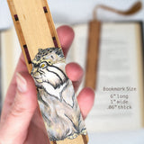 Cat by Kathleen Barsness on Handmade Wooden Bookmark - Made in the USA