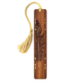 Feather Handmade Engraved Wooden Bookmark - Made in the USA