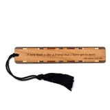 Abraham Lincoln Quote A New Book is Like A Friend Handmade Engraved Wooden Bookmark - Made in the USA