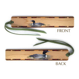 Loon (Double Sided) Bird Handmade Wooden Bookmark- Made in the USA