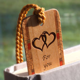 Love Quote by Poet Rosemonde Gérard Handmade Engraved Wooden Bookmark - Made in the USA