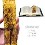 Yellow Tree Photograph by Mike DeCesare on Handmade Wooden Bookmark - Made in the USA