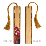 Rooster by Mary Beth Ihnken Handmade Wooden Bookmark - Made in the USA