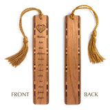 Mother Quote Handmade Engraved Wooden Bookmark - Made in the USA