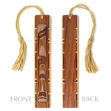 Engraved Handmade Wooden Bookmark Native American Design - Made in the USA