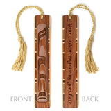Engraved Handmade Wooden Bookmark Native American Design - Made in the USA