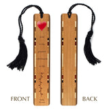 Pablo Picasso Love Quote Handmade Engraved Wooden Bookmark - Made in the USA