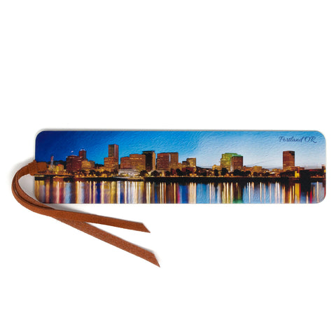 Portland Oregon Downtown Handmade Wooden Bookmark - Made in the USA