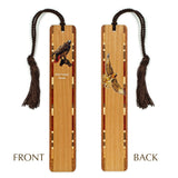 Red Tailed Hawk Raptor Bird (Double Sided) Handmade Wooden Bookmark - Made in the USA
