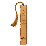 Fishing Quote Reel Expert Handmade Engraved Wooden Bookmark - Made in the USA