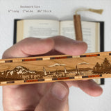 Sailing Handmade Engraved Wooden Bookmark - Made in the USA