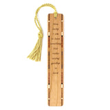 Saying Goodbye Sentimental Quote Handmade Engraved Wooden Bookmark - Made in the USA
