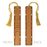 Saying Goodbye Sentimental Quote Handmade Engraved Wooden Bookmark - Made in the USA