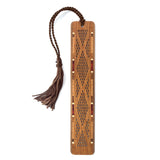 Diamond Laser Cut Engraved Handmade Wooden Bookmark - Made in the USA