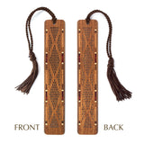 Diamond Laser Cut Engraved Handmade Wooden Bookmark - Made in the USA
