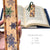 Snow Flakes in Color Wooden Bookmark with Tassel