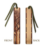 Winter Willow Tree Handmade Wooden Bookmark - Made in the USA