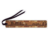 Wolf Howling at the Full Moon Handmade Engraved Wooden Bookmark - Made in the USA