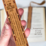 Virgo Zodiac Astrological Sign Handmade Engraved Wooden Bookmark - Made in the USA
