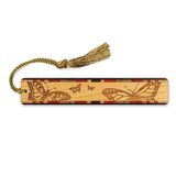 Butterflies Engraved Handmade Wooden Bookmark - Made in the USA