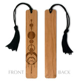 Engraved Handmade Wooden Bookmark (Crop Circles)- Made in the USA